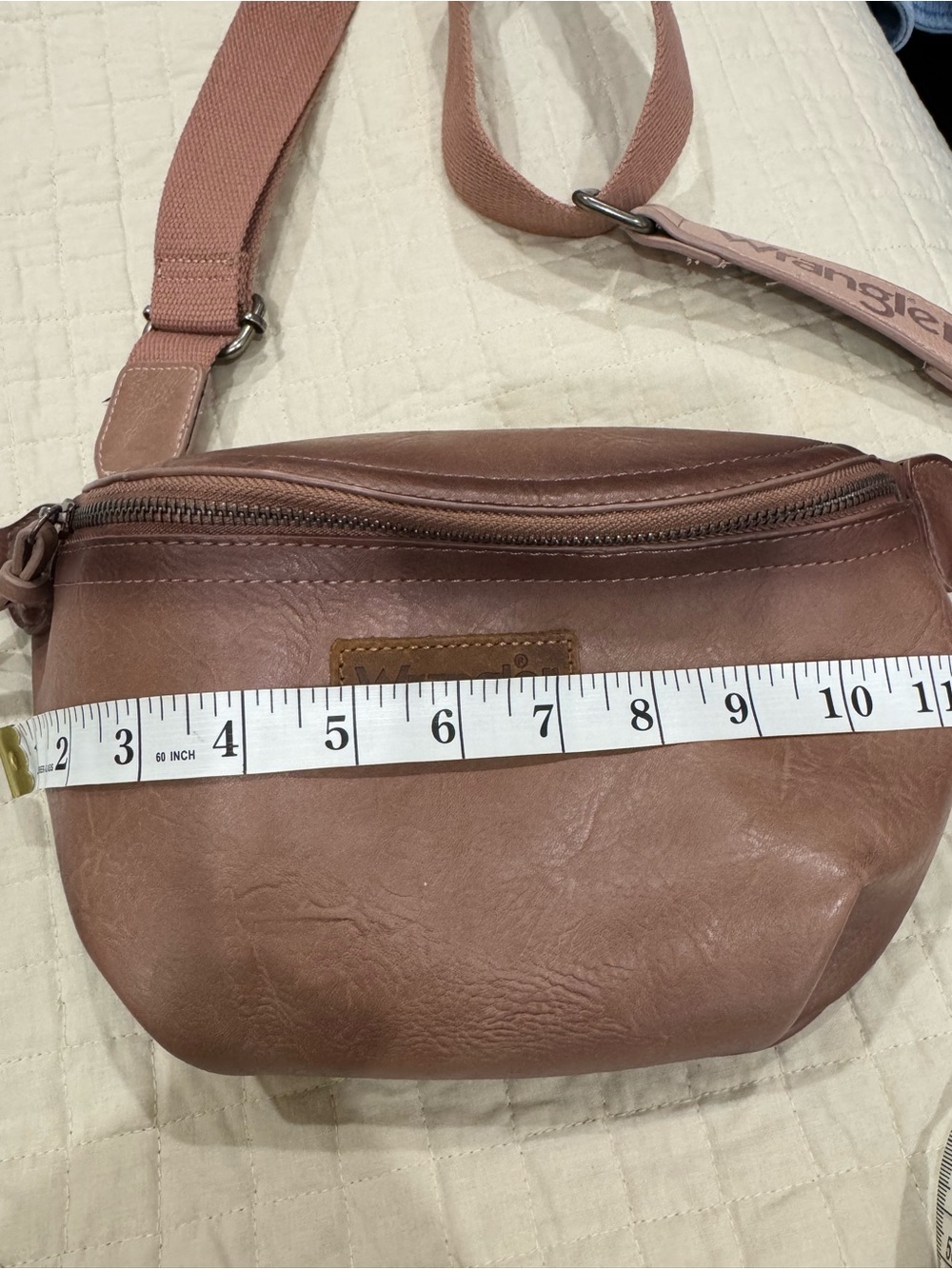 Women's Brown Leather Crossbody Bag - Classic Brown Shoulder Bag - Picture 4 of 5